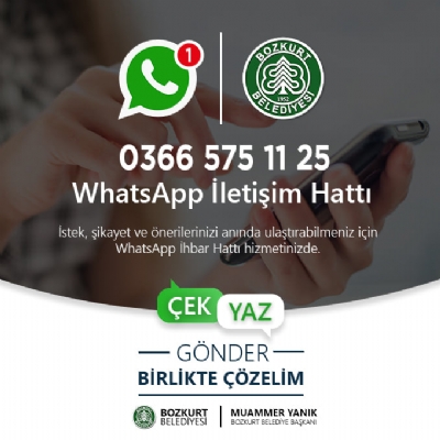 Bozkurt Belediyesi Whatsapp İletişim Hattı Hizmete Girdi